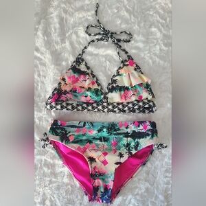 Brand: Breaking Waves- Girls' Oahu Bikini Swimsuit, Sz 12